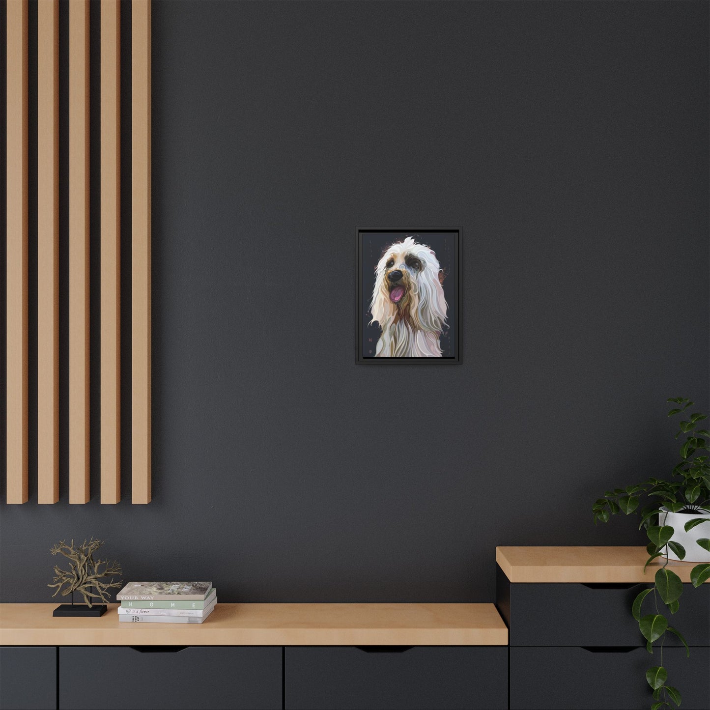 Fluffy Puppy Boxed Canvas