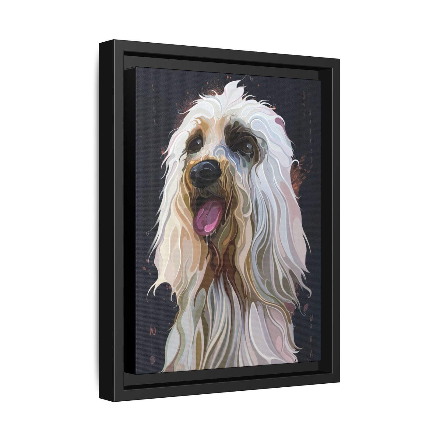 Fluffy Puppy Boxed Canvas