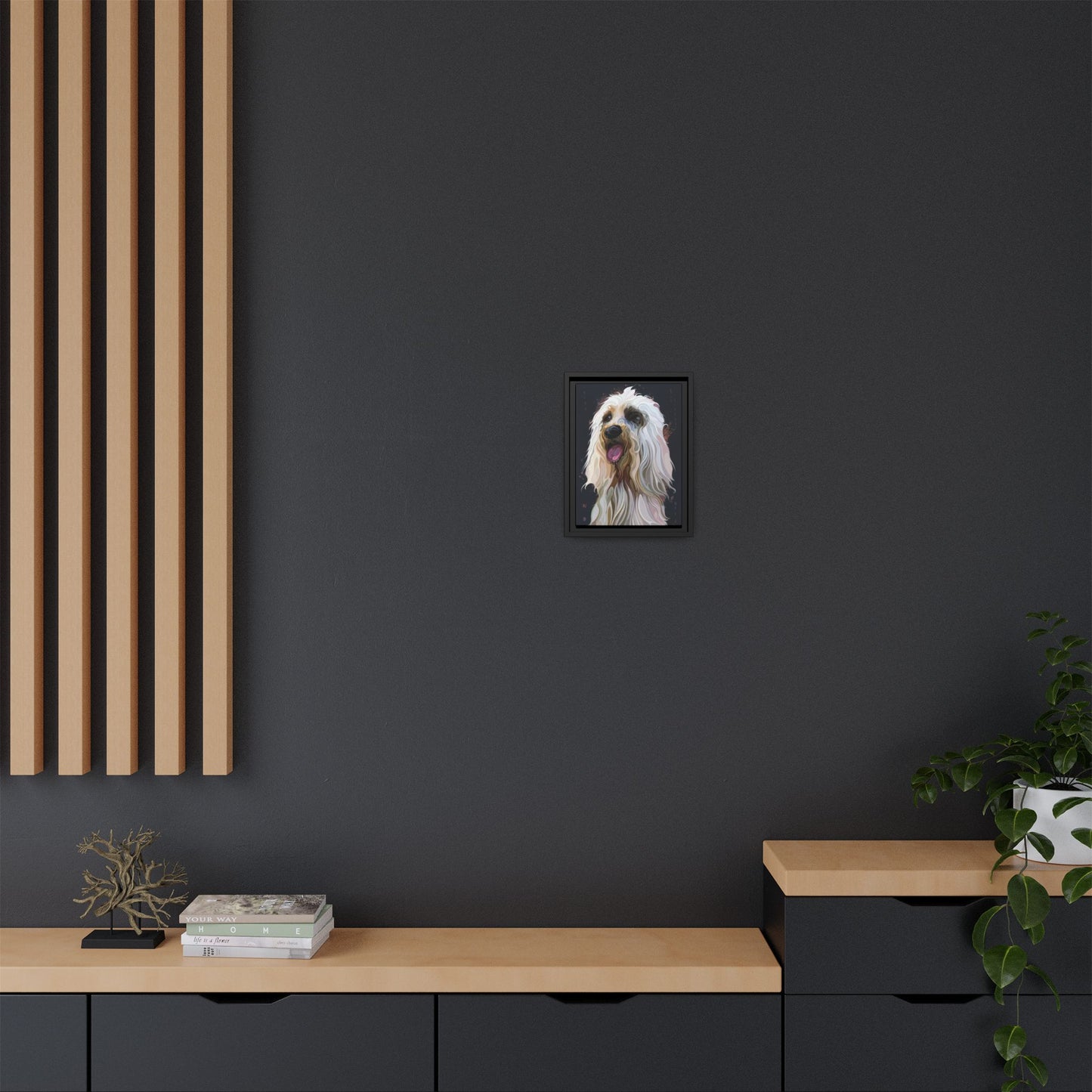 Fluffy Puppy Boxed Canvas