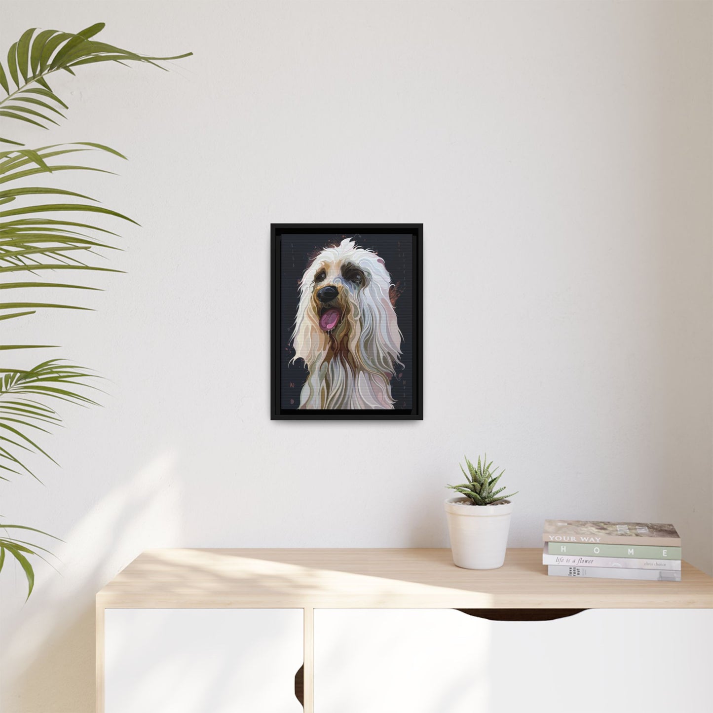 Fluffy Puppy Boxed Canvas