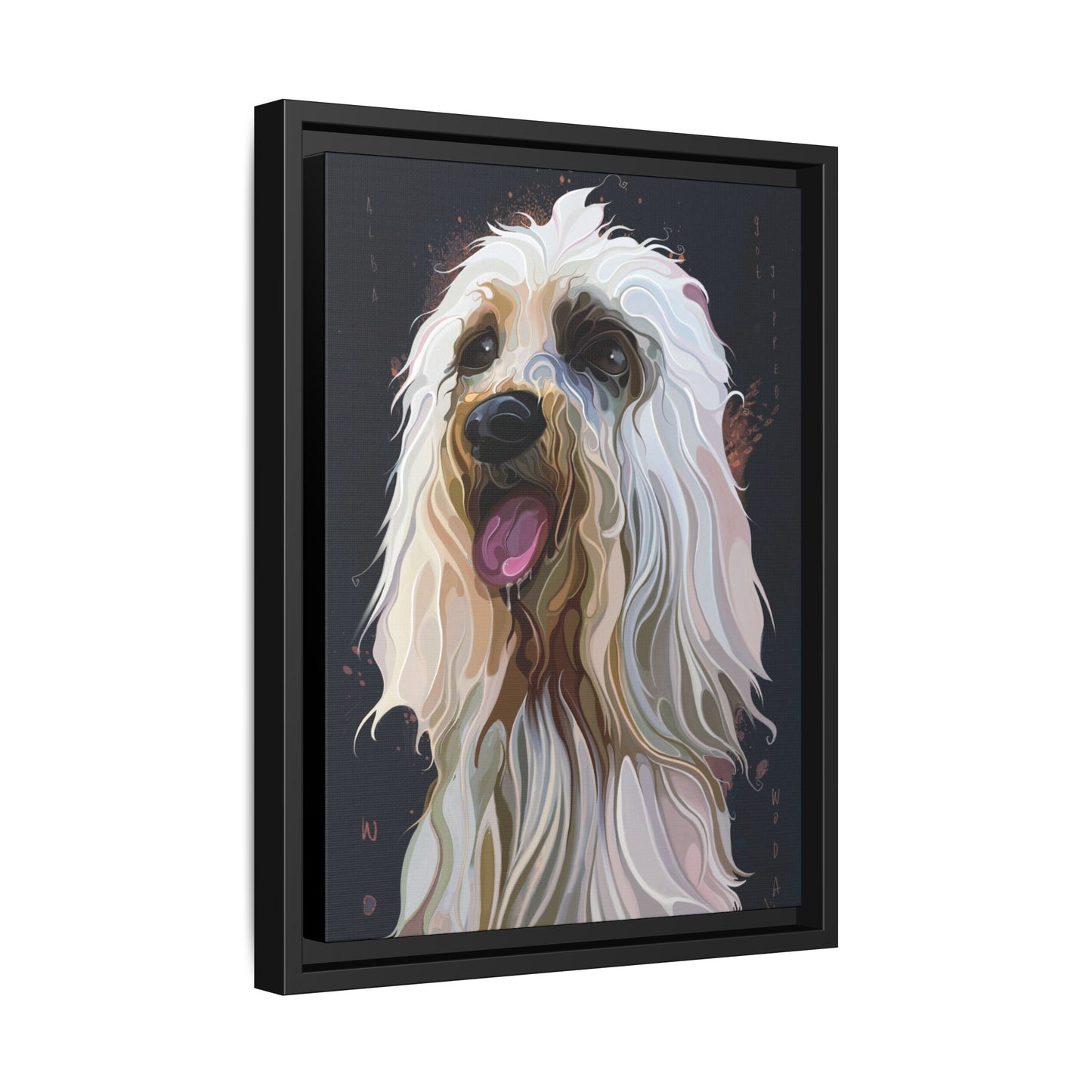 Fluffy Puppy Boxed Canvas