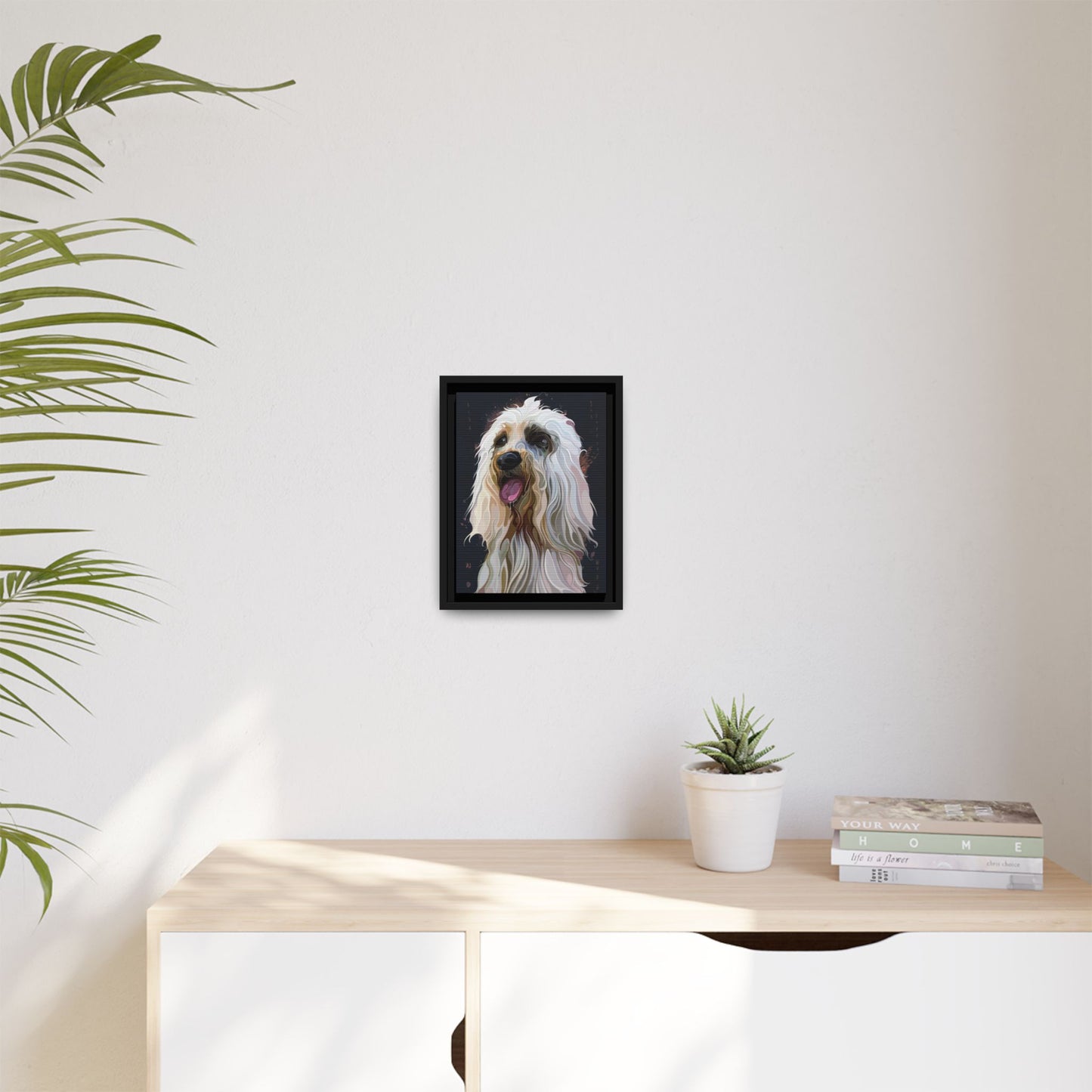 Fluffy Puppy Boxed Canvas