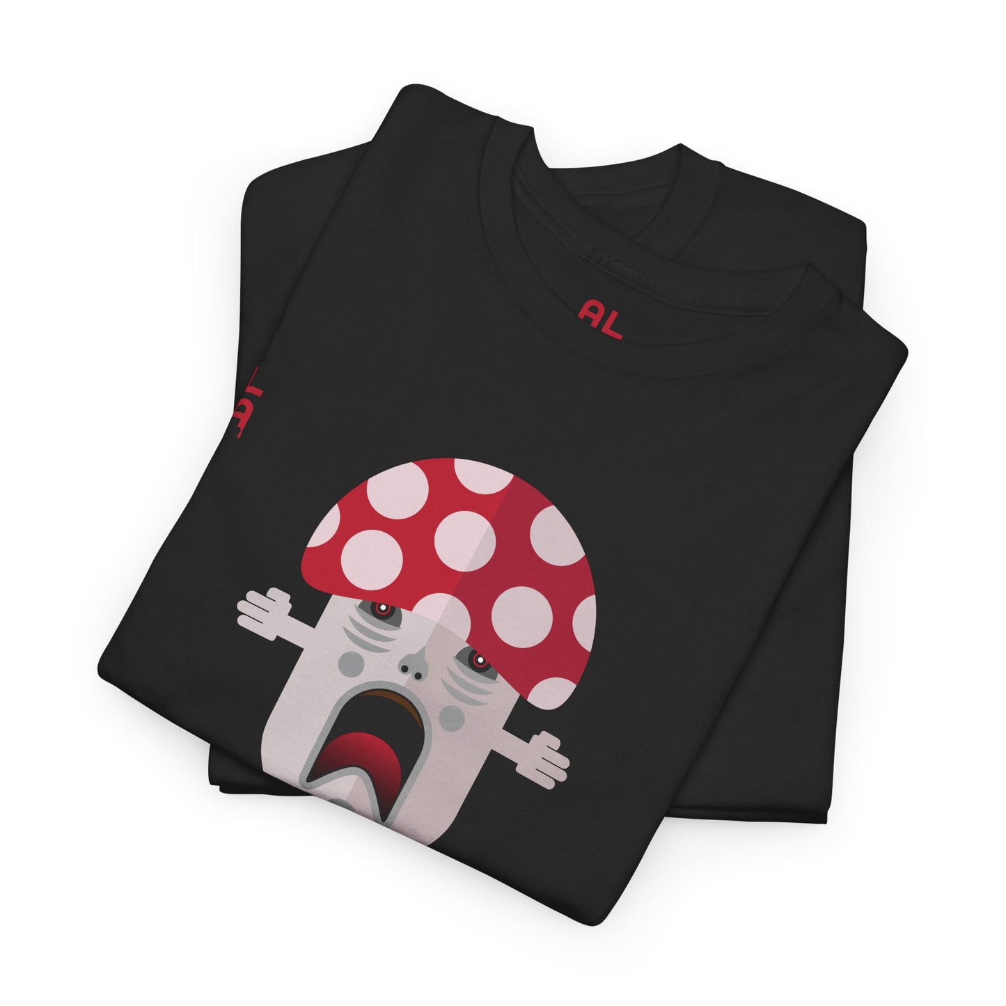 Shroom 1 Unisex Heavy Cotton Tee - Black