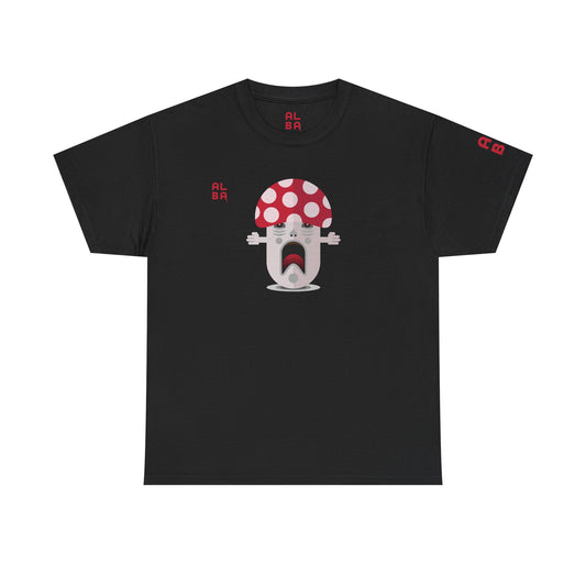 Shroom 1 Unisex Heavy Cotton Tee - Black